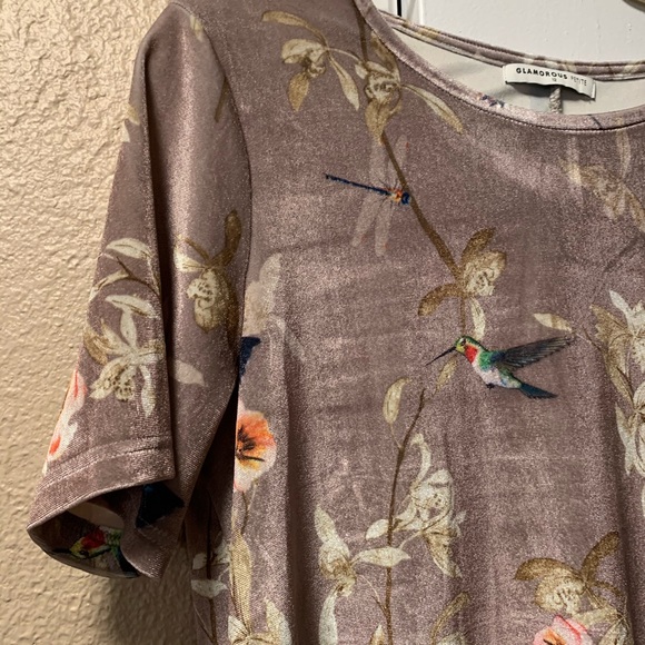 adorable velour dress - Picture 2 of 3